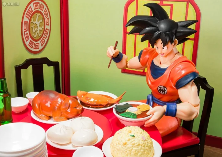 

В наличии 100% оригинальный Bandai S.H.Figuarts SHF Son Goku's Eating Moderately Set Dragon Ball Z Коллекция аниме Фигурки Коллекционировать