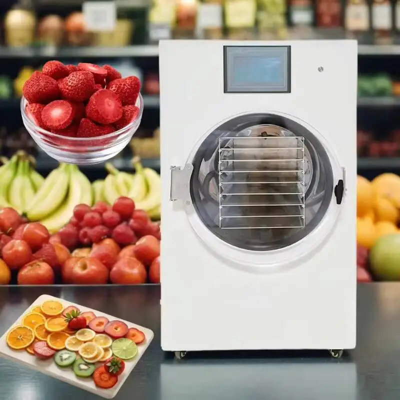 

Freeze Dryer Machine On Cold Equipment Industrial Vacuum Frozen Food Cool Cooling Fruit Laboratory Sublimation Drying