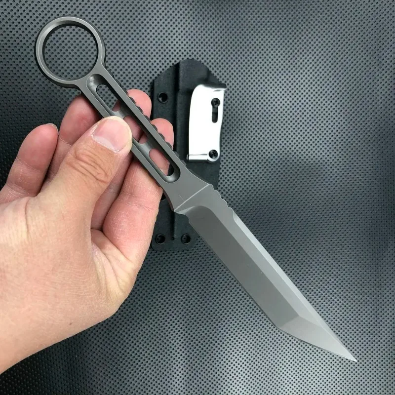 Россия Trskt Necker фиксированный нож с лезвием AUS-10 и оболочкой K многофункциональные ножи edc ежедневный домашний уличный тактический Фото №6