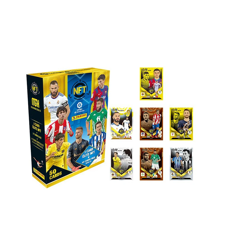 panini 2022 Qatar World Cup NFT La Liga football star Limited edition Collection card Christmas birthday gift toys Blind box