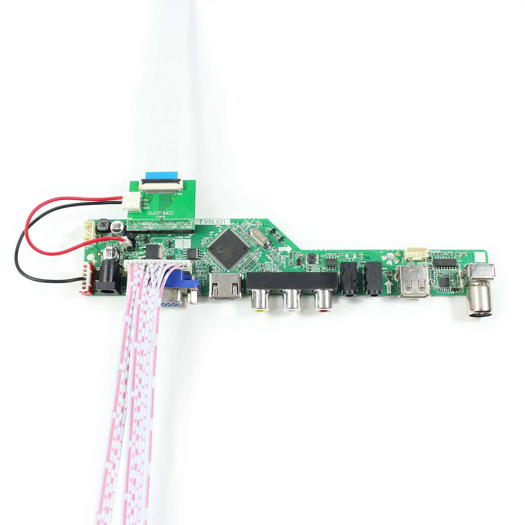 HD VGA AV USB LCD คอนโทรลเลอร์ 7 "HSD070PWW1 B00 IPS LED LVDS แผง LCD