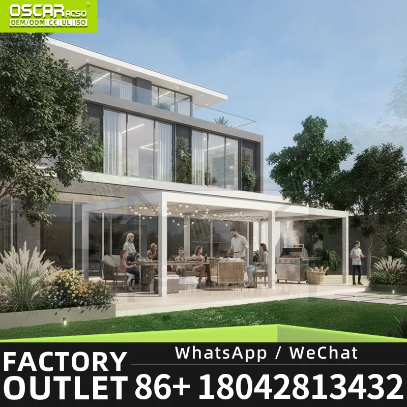 Durable White Aluminium Sun Pergola for Garden Courtyard Patio pergola