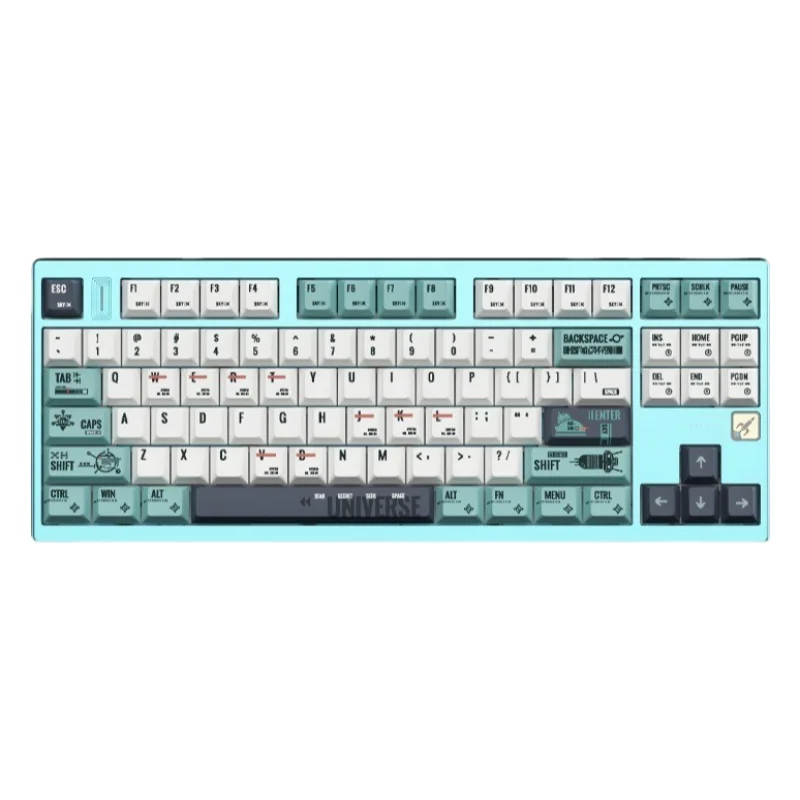 Rocket Studio Rocket80 Mechanical Keyboard 3 Mode Wireless BT Aluminium Alloy Custom RGB Hot-swap Game Keyboard PC Accessories