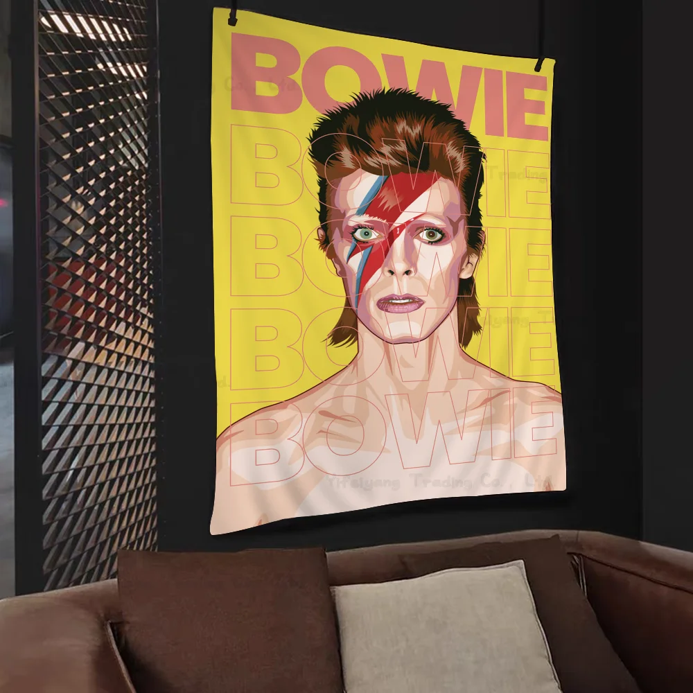 British Rock Singer D-David_B-Bowie Colorful Tapestry Wall Hanging Cheap Hippie Wall Tapestries Mandala Wall Hanging Sheets