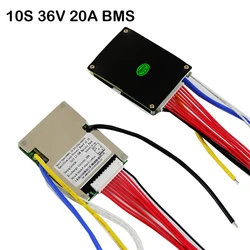 Akumulator litowo-jonowy BMS 10S 36V 20A PCM PCB do akumulatora litowego 36V 10Ah 15Ah 20Ah z czujnikiem równowagi i temperatury