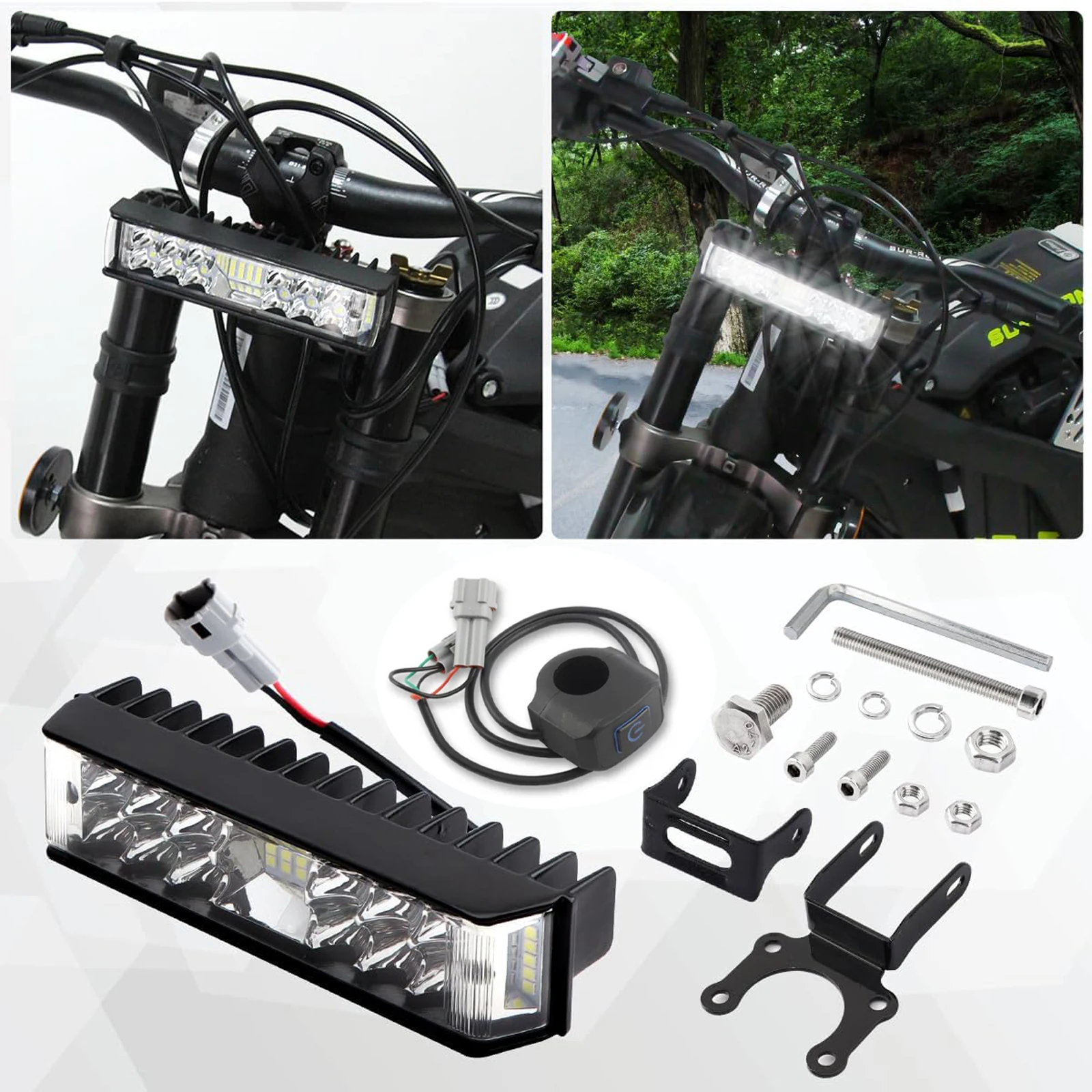 Surron Led Headlight Kit Plug N Play Light Bar for Surron Segway with Headlamp Bracket for Sur ron LBX/S Segway X160/X260