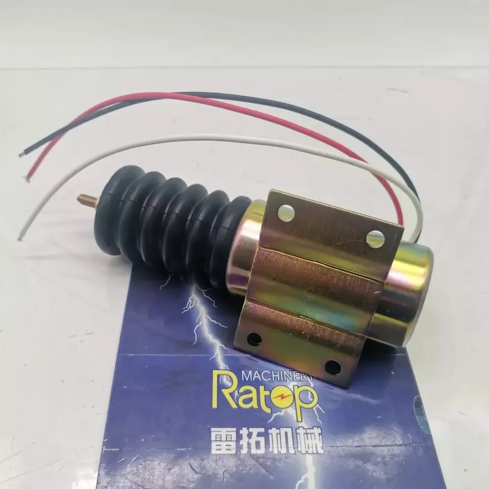 Excavator 415 455 F915 F925 Engine 12V Stop Solenoid P613-A1V12 Pull Solenoid P613-A1V12