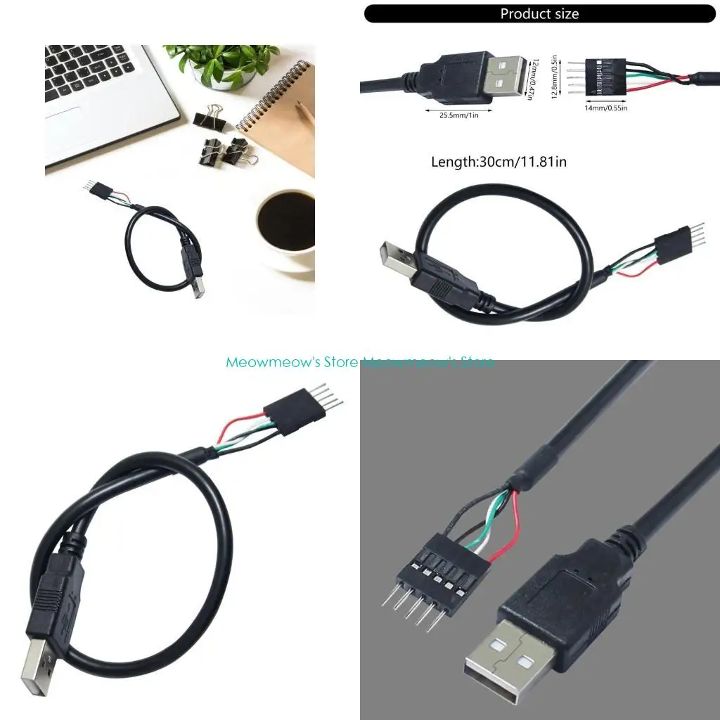 W91A 5 핀에서 USB에서 디지털 장치 연결을위한 수컷 어댑터 케이블