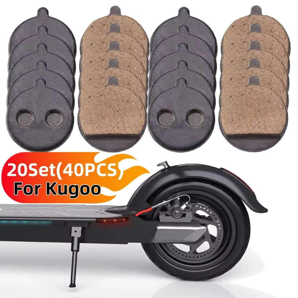 1-20 Set 10 Zoll Elektroroller-Bremsbeläge, Ersatzteile für KUGOO Skateboard und Faltbare Fahrräder