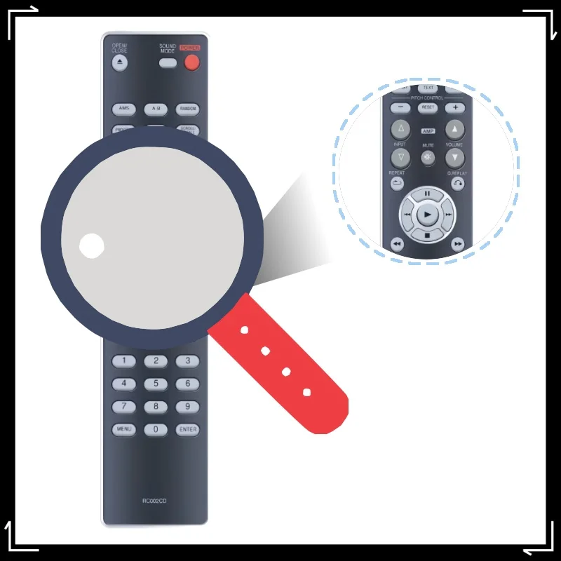 

1 X RC002CD Remote Control for RC001CD CD5004 CD6002 CD6005 CD6006 Audio CD Player Replacement Machine Control