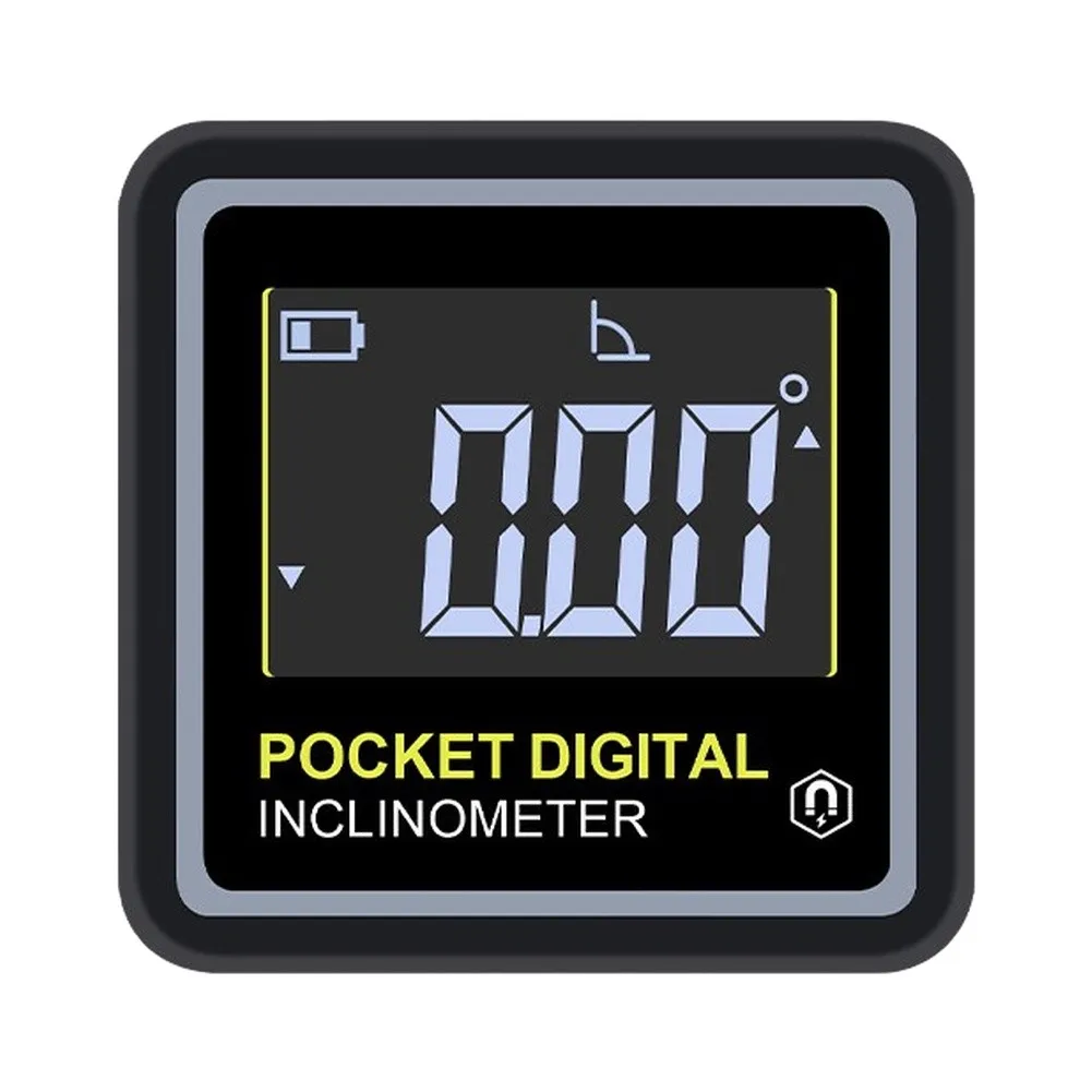 For Ultra Small Digital Angle Finder 4x90 Degree Protractor ±0.2° Accuracy Magnetic Inclinometer Level For Metal For Surface Mea