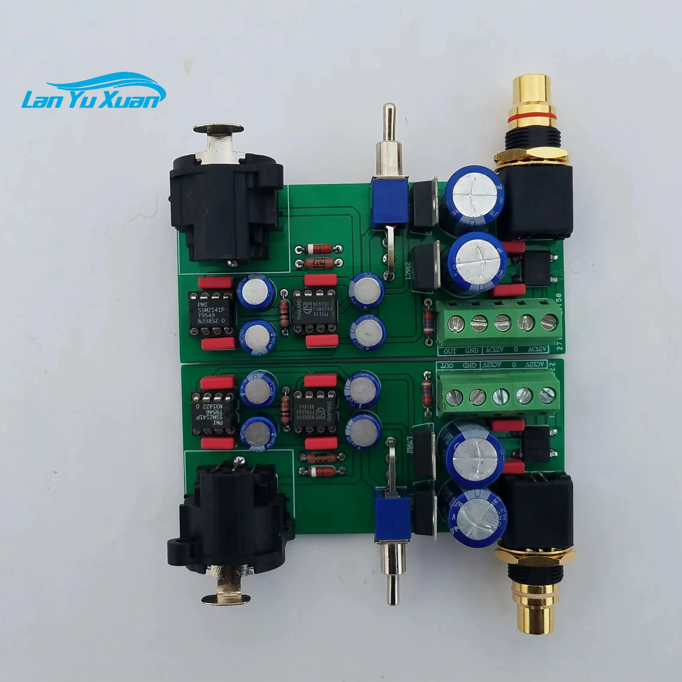 SSM2141 Balanced XLR-to-Unbalanced RCA Single-Ended Circuit Board Made in China