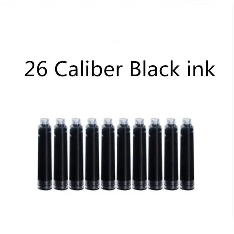 10pcs/set Ink Supplies Hongdian Fountain Pen Ink Cartridges 3.4mm Diameter Blue Black Ink For Yong sheng HongDian Fountain Pen