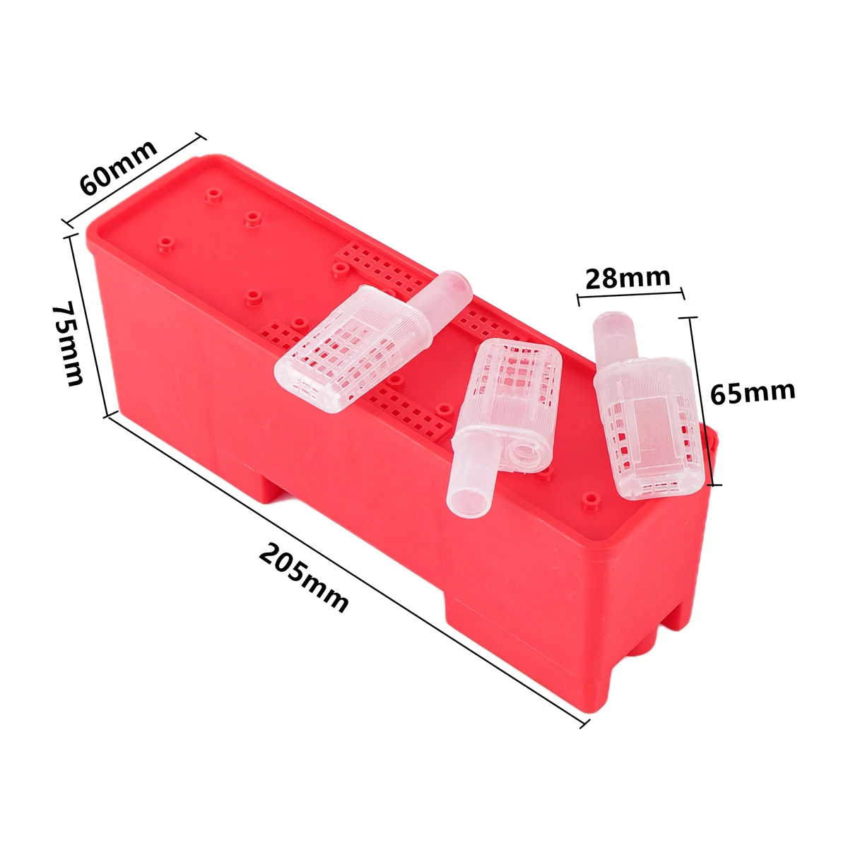 1 Set Queen Bee Transporting Cage Bee Rearing Incubator Plastic Bee Rearing Incubator Queen Bee Protection Case Beekeeping Tools