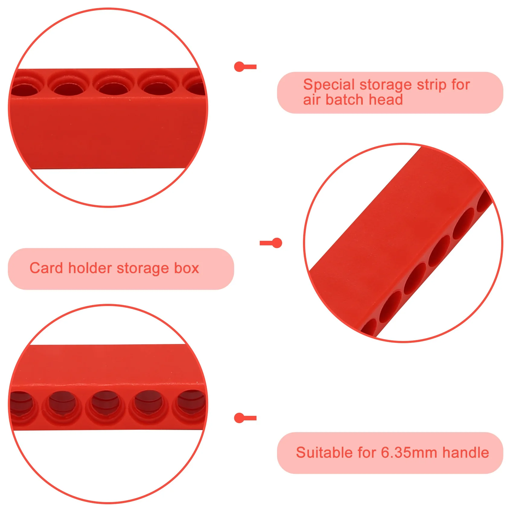 

ABUF-10Pcs 12-Hole Screwdriver Bit Holder Base Storage Case Hex Bit Organizer