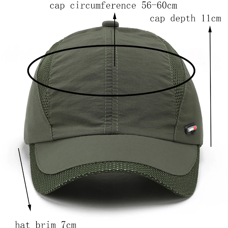 1pcs caps men's summer sun visors quick-dry caps