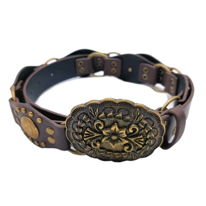 652f حزام الخصر الساخن فتاة y2k سلسلة مشبك محفورة #2