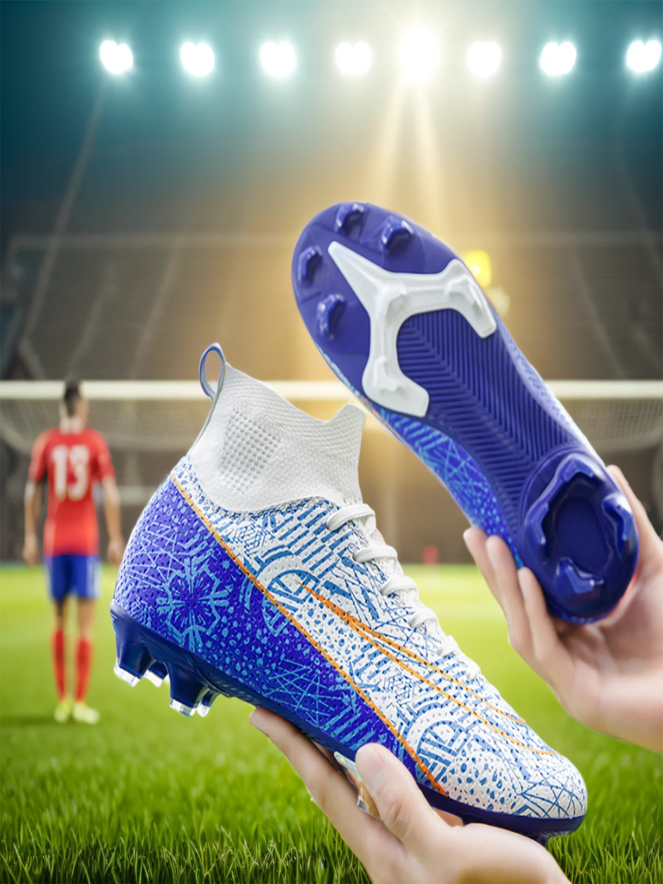 

Специальное предложение ограниченного размера на высококачественные футбольные бутсы с высоким верхом, подходят как для мужчин и женщин, доступны в вариантах FG или TG.