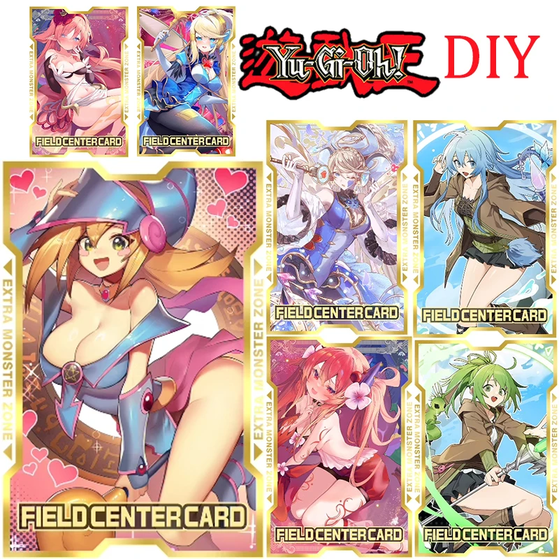 Yu-Gi-Oh DIY metal card Dark Magician Girl Trickstar Bloom Eria the Water Charmer Trickster Collectible cards for holiday gifts