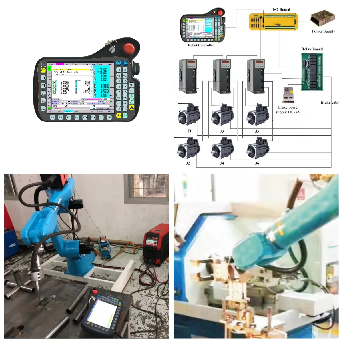New 6 Axis Industrial Robotic Arm Controller High-effective Programmable For KUKA  Retrofitting Polishing Welding