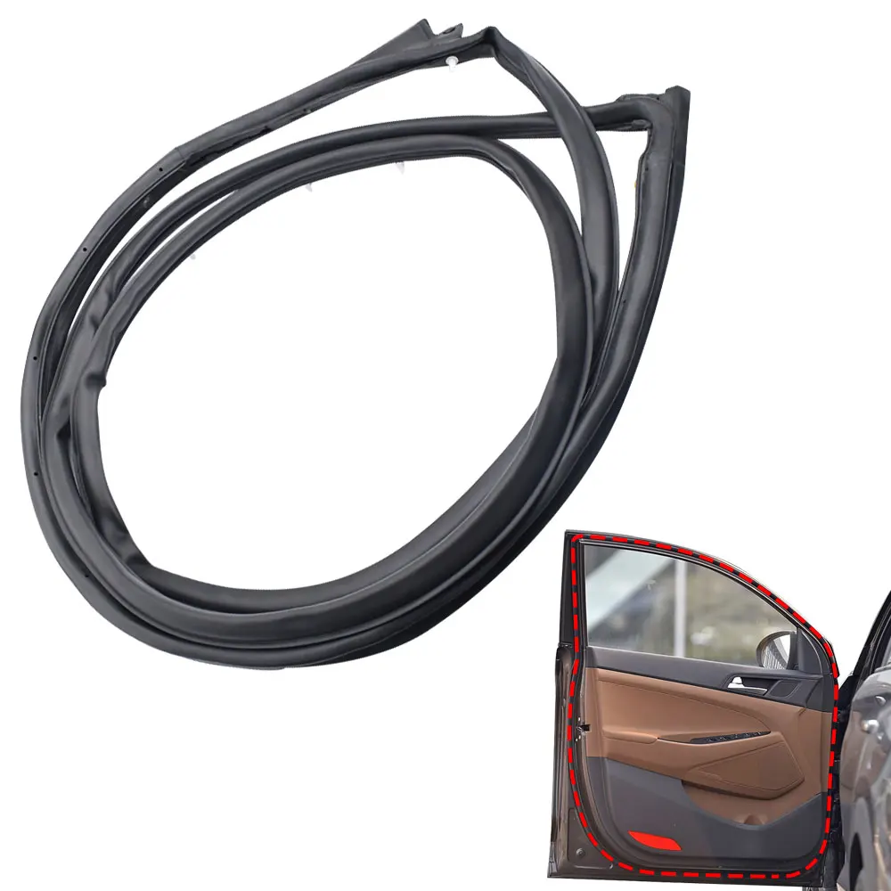 Left Front Door Weather Strips for Hyundai Tucson 2010 2011 2012 2013 2024 2015 Door Rubber Weatherstrip Sealing 831402S000