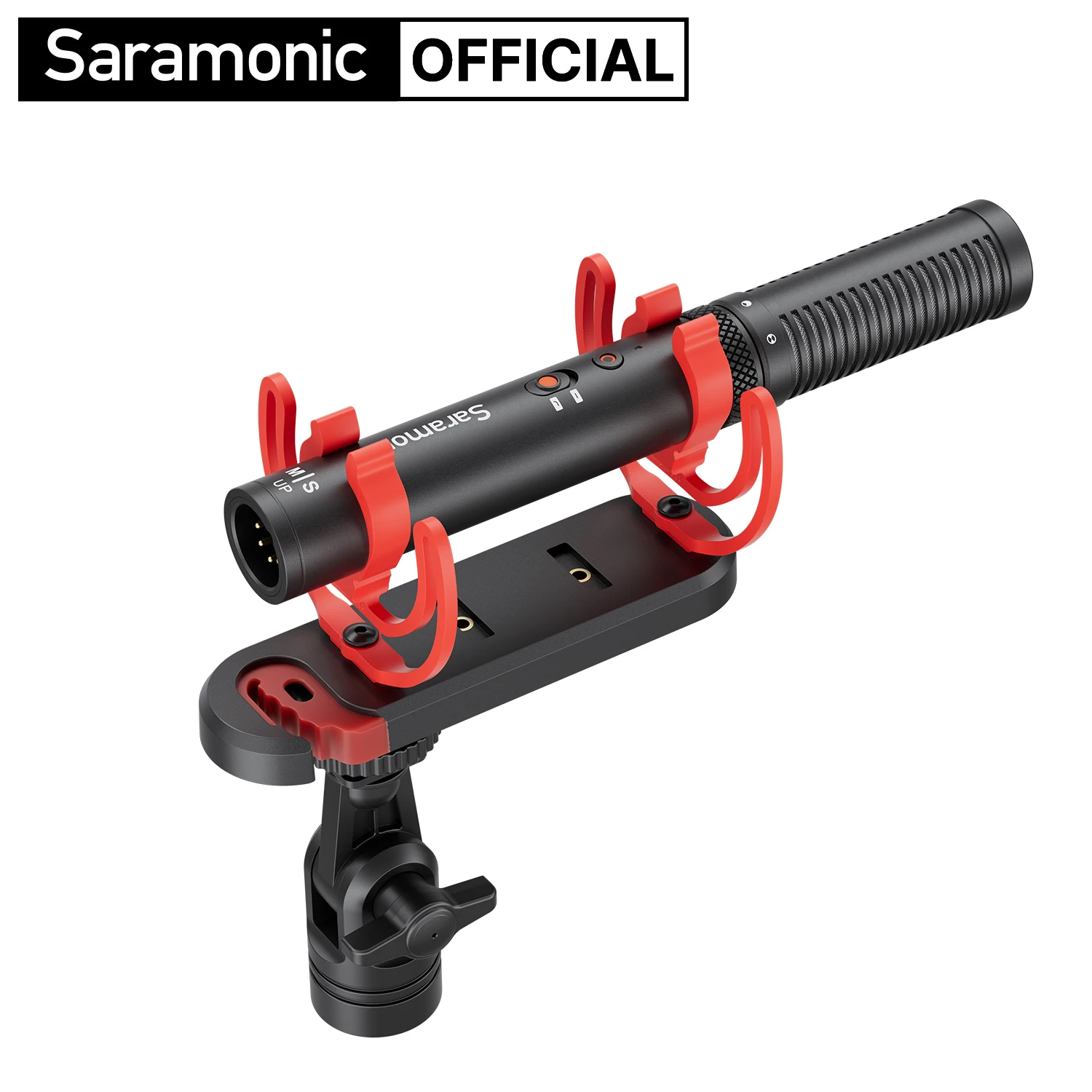 Saramonic SG MS1 Mid-Side Stereo Condenser Shotgun Microphone XLR-5Pin 3.5mm TRS for Camera Interview Filmmaking Content Creatio