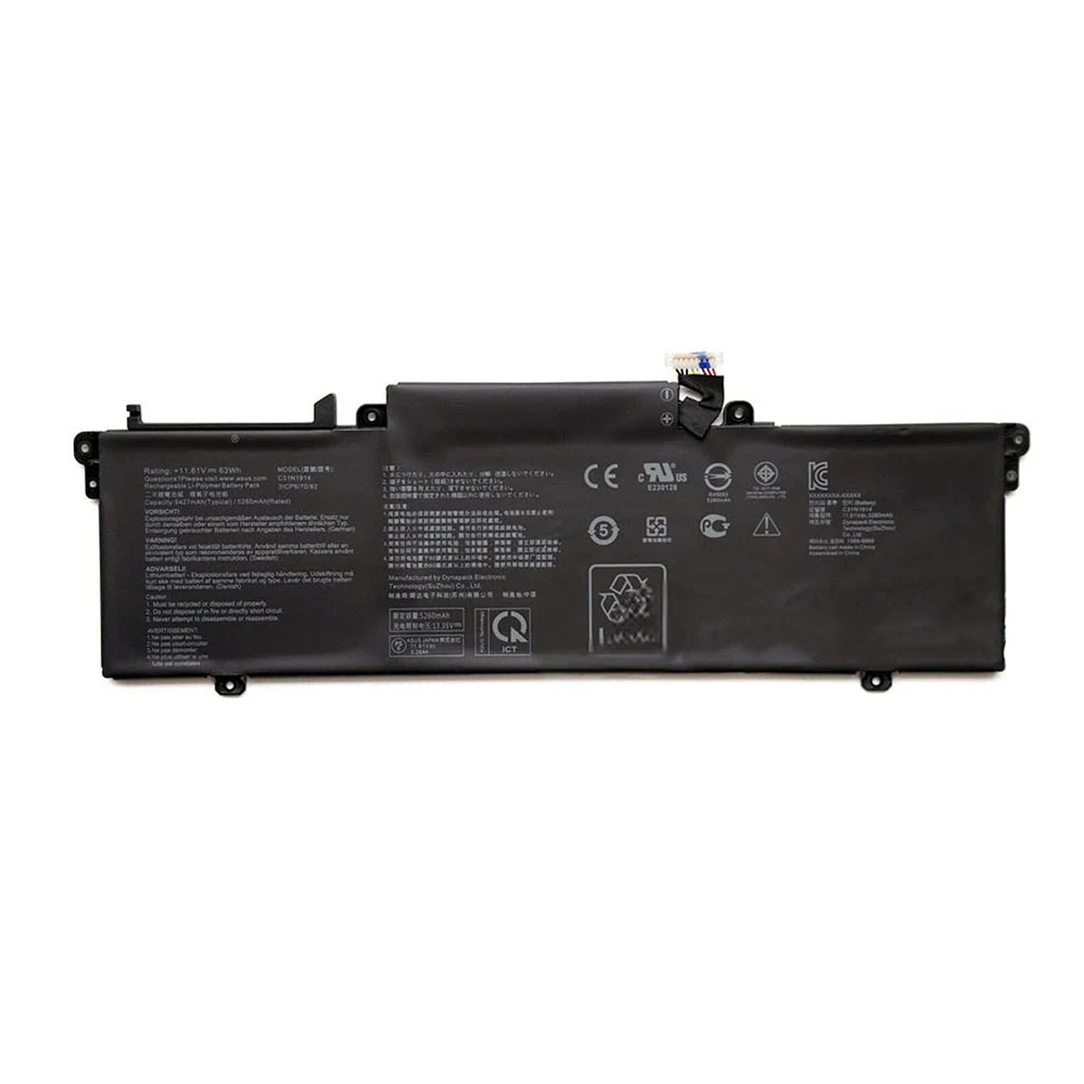 C31N1914 Laptop Battery for Asus ZenBook 14 UX435EA UX435EAL UX435EGL 11.61V 63Wh