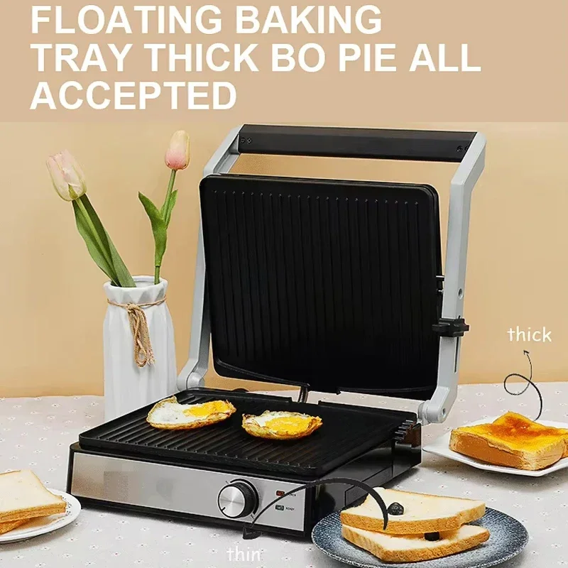 Multifunctional Steak Machine Grilled Electric Frying Pan Household Fully Automatic Double-sided Sandwich Machine Burger