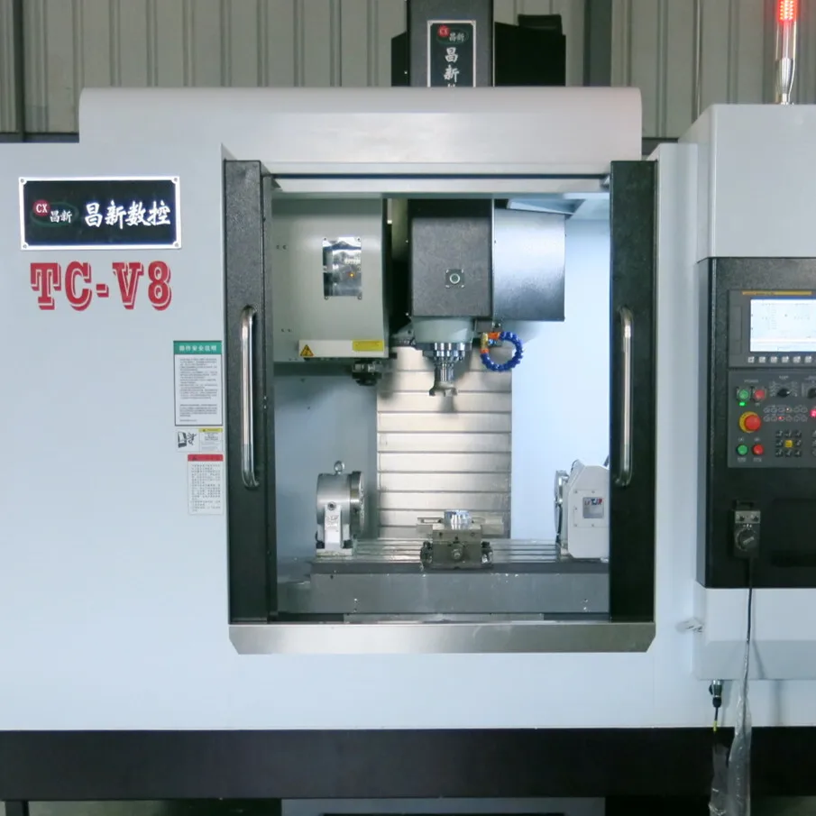 High Precision 5 Axis VMC850 CNC Vertical Price Drilg & Milg Hine With Gearing Head