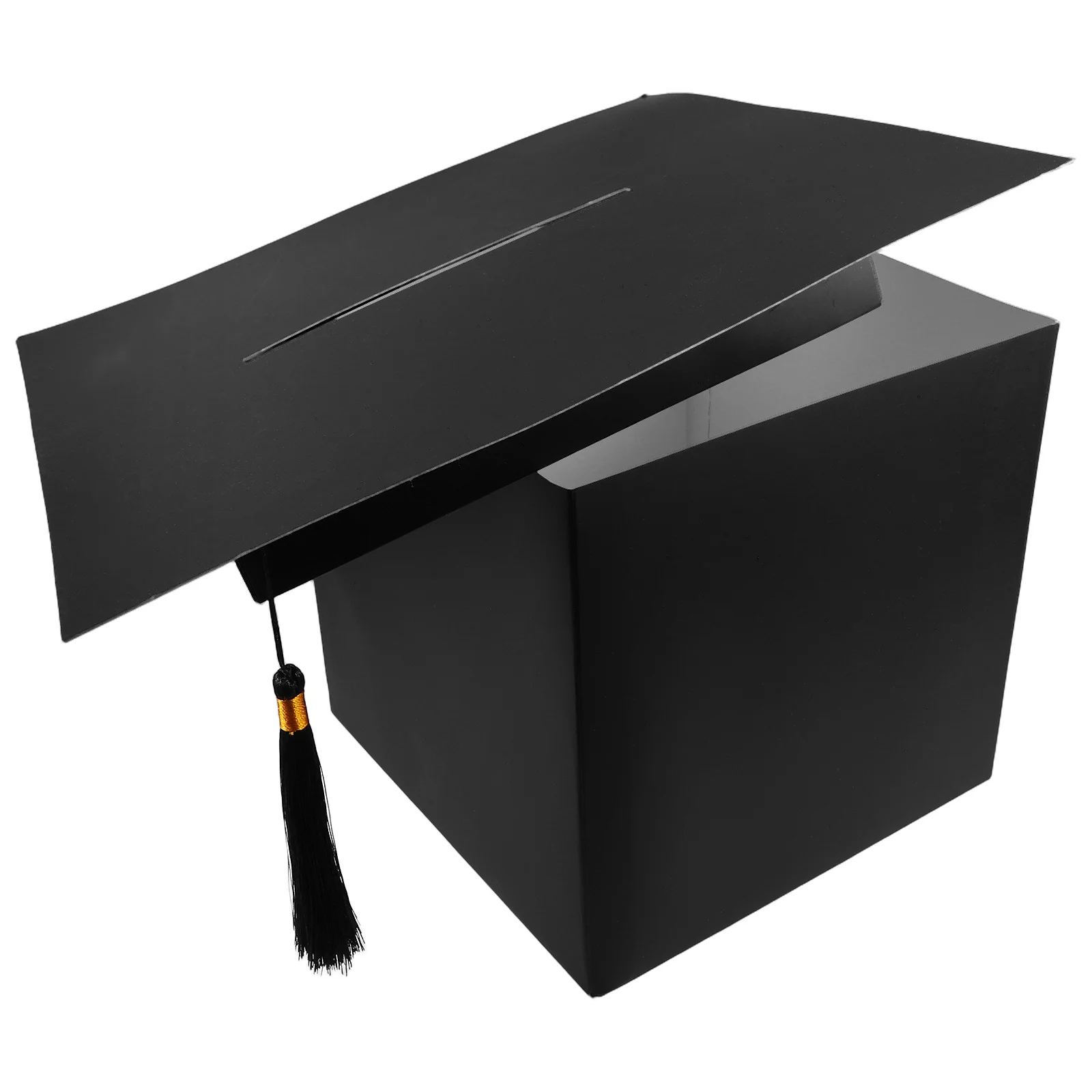 

Graduation Message Box Creative Card Holder Cap Shaped Container Party Supplies Collect Wellwishes Stylish Graduation
