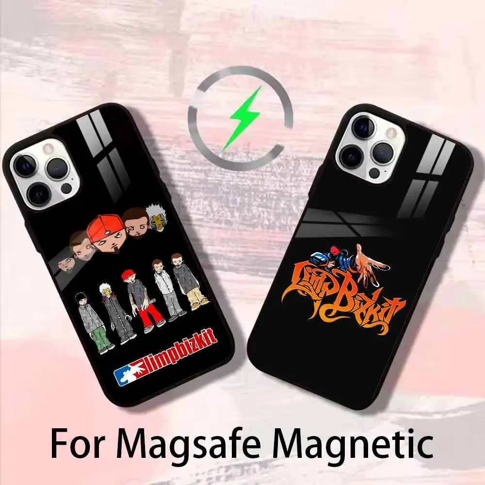 Чехол для телефона Rock Band L-Limp B-Bizkit для iPhone 17,16,15,14,13,12,Plus,Pro,Max с магнитной беспроводной зарядкой Magsafe