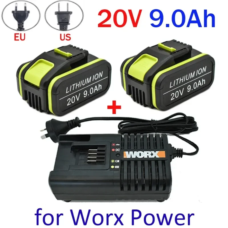 

100%New 20V 9,0 Ah Ersatz Worx 20V Max Li-Ion Batterie WA3551 WA3553 WA3641 WX373 WX390 Akku werkzeug