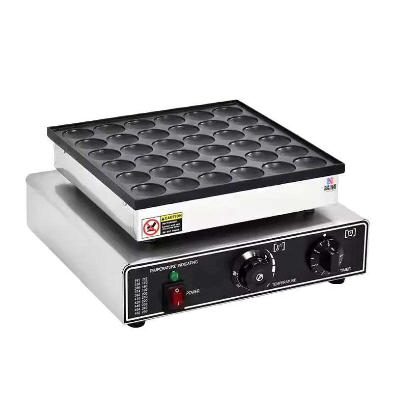 Electric Pancake Maker Commercial 25 Holes Round Griddle for Japanese Dorayaki Breakfast Snack Food Cooking Machine