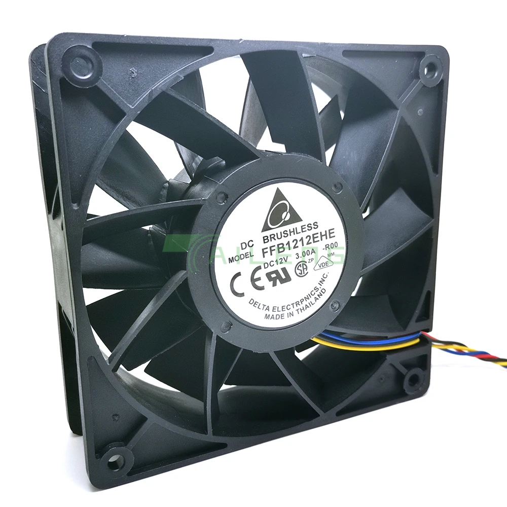 Fan 120mm best FFB1212EHE 120x120x38mm super large volume 3A violence 200CFM  cooling fan for delta