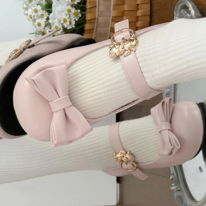 Women Flats Bow Decor Fashionable Shallow Mouth Ballet Shoes Classic Round Head Loafers Female Comfortable Soft Soled Sneakers