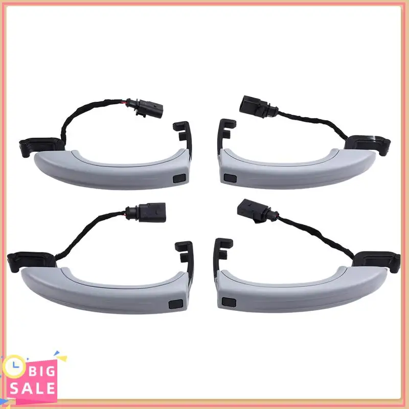 Better-4Pcs مقبض الباب الخارجي لمستشعر السيارة لـ Q7(4LB)3.0T/3.6 FSI/4.2T/6.0T 2006-2015