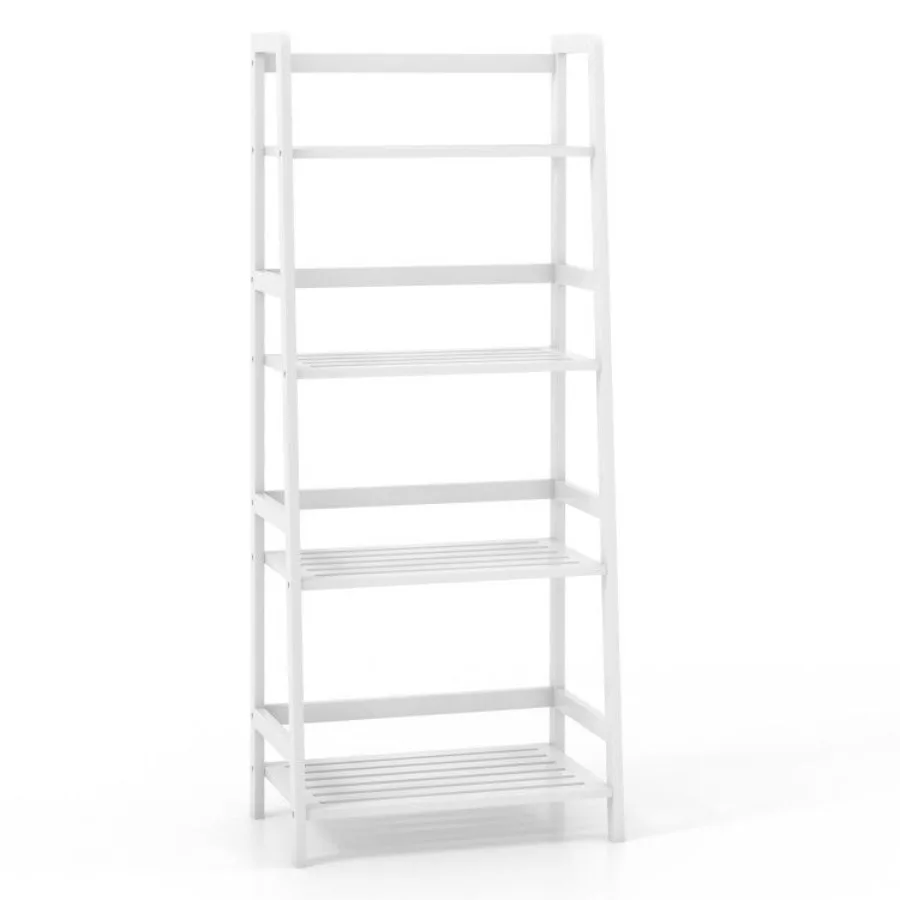 

47.5 Inch 4Tier Multifunctional Bamboo Bookcase Storage Stand