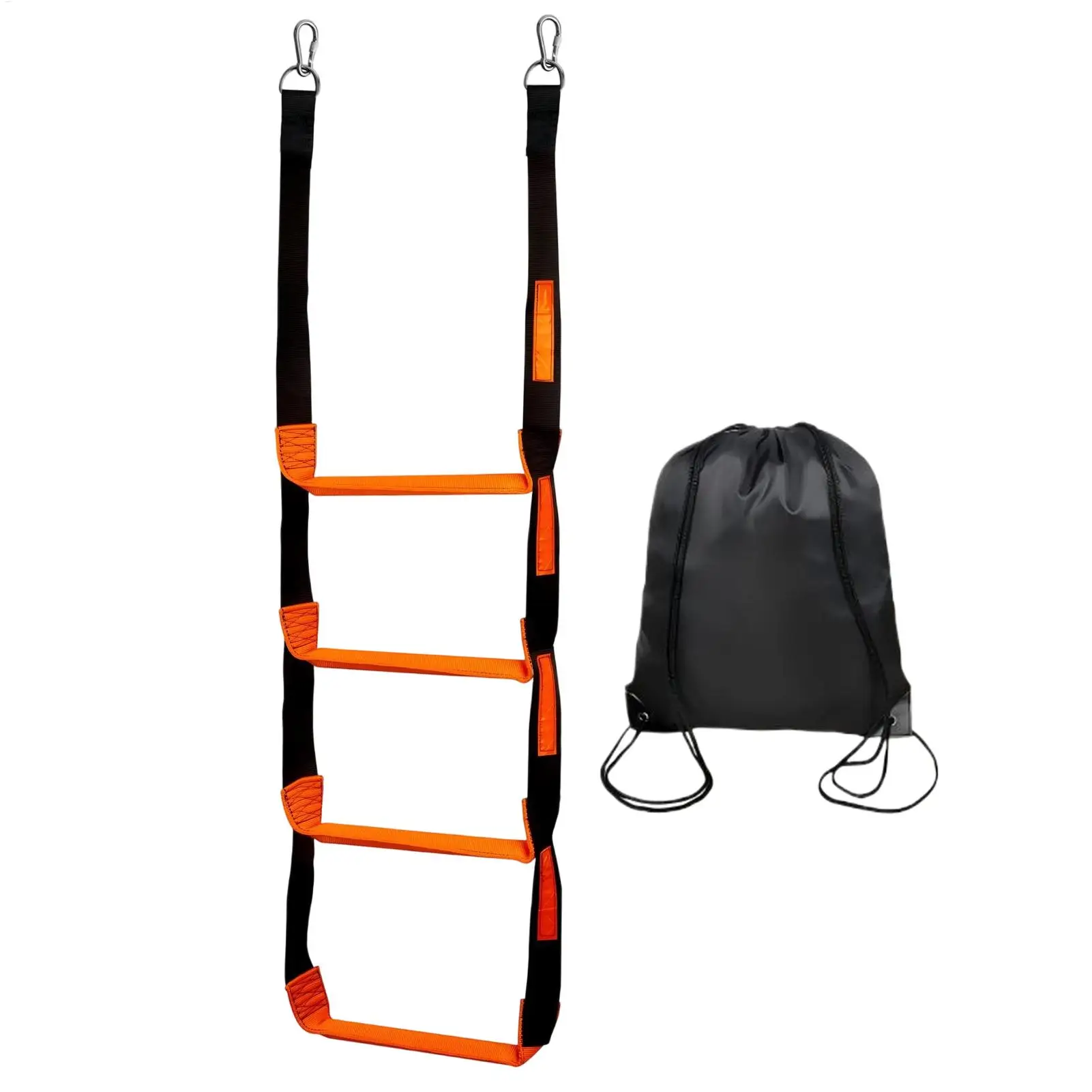 4-Stufen Marine-Seilleiter, Anlegesteg-Klettertreppe, Marine-Einstiegsleiter, Ponton-Klappseilleiter für Boote, 600 lbs Tragfähigkeit – Detail 10