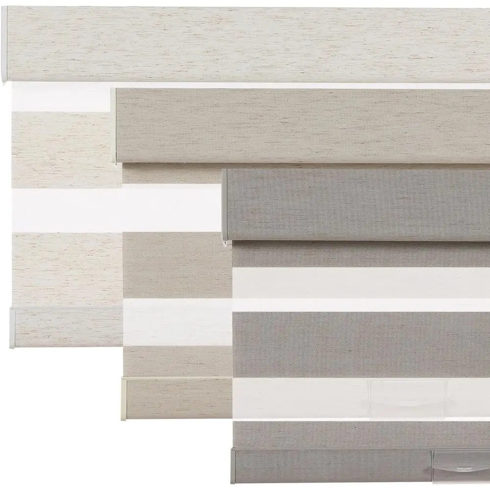 

Linen CordlZebra Blinds or Windows, Privacy Light iltering Dual Layer Blinds or Day and Night, Roller Shades or Bedroom,Living R