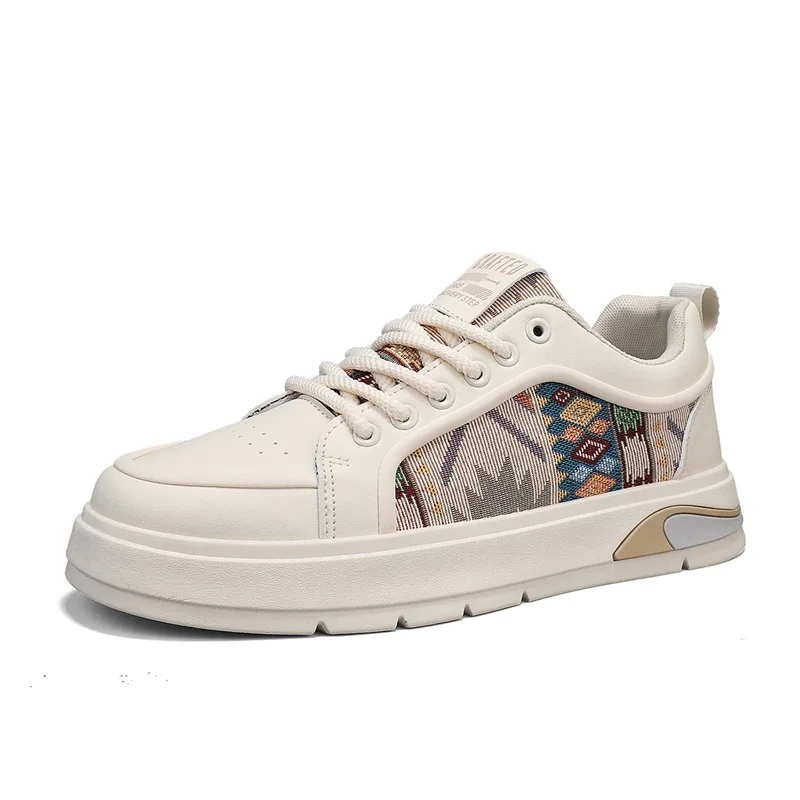 

Versatile breathable thick soled casual trendy shoes, fashionable board shoes, men's motorcycle shoes