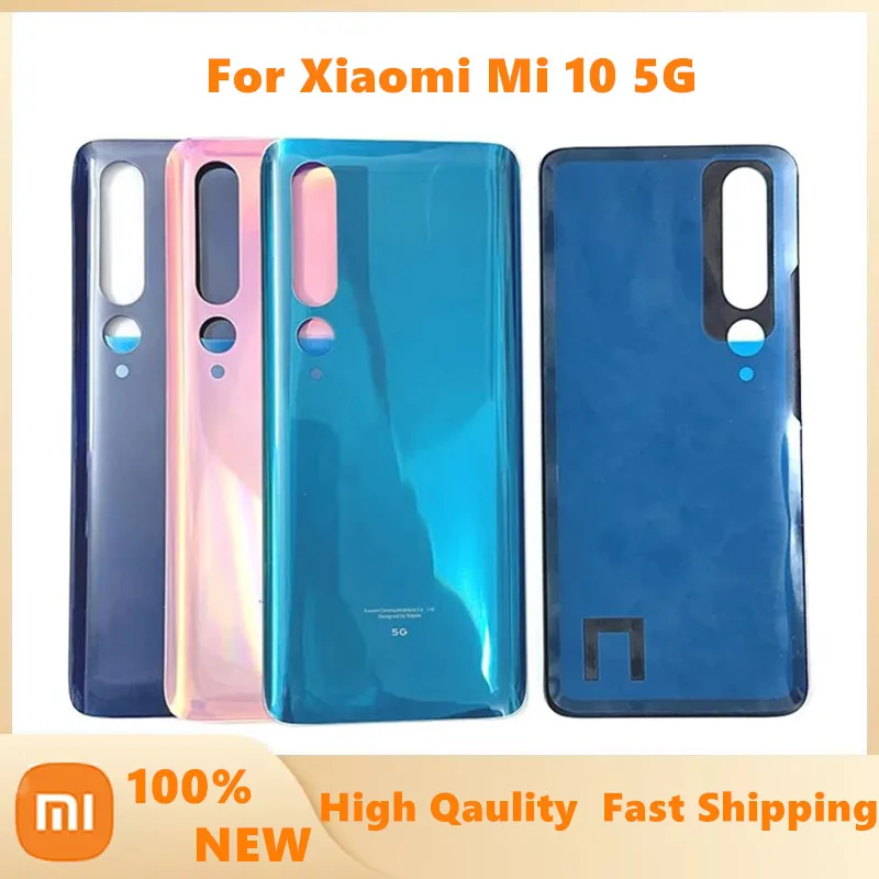 

For Xiaomi Mi 10 5G Mi 10 Pro 5G Mi10 5G Rear Glass Back Housing Door Case Battery Back Cover Rear Door Lid Panel Shell Replace