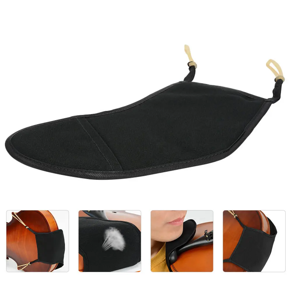 

1pc Violin Shoulder Rest 1/2 Size Soft Pad For Chin Shoulder Pain Relief Portable Music Accessory Cotton Violin Chinrest