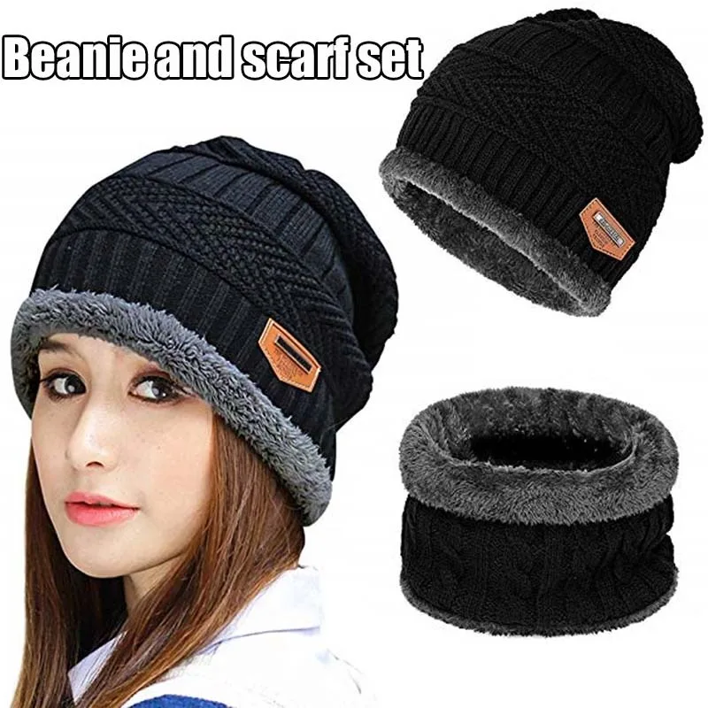 AliExpress Winter Hat Knitted Hat Warm Thick Fleece Neck Hat Men and Women Outdoor Cycling Skiing Cold Neck Mask Hat Brimless Hat