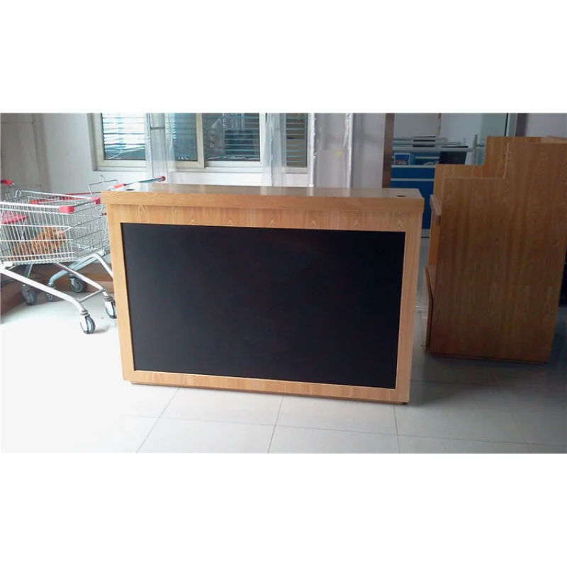 （customized）Modern High Quality MDF Wooden  Spray Lacquer Liquor Store Interior Counter Display Decoration Design