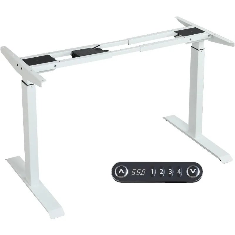 

Dual Motor Height Adjustable Standing Frame, Adjustable Legs for 48'' to 70'' Tops, Home Office Sit Stand