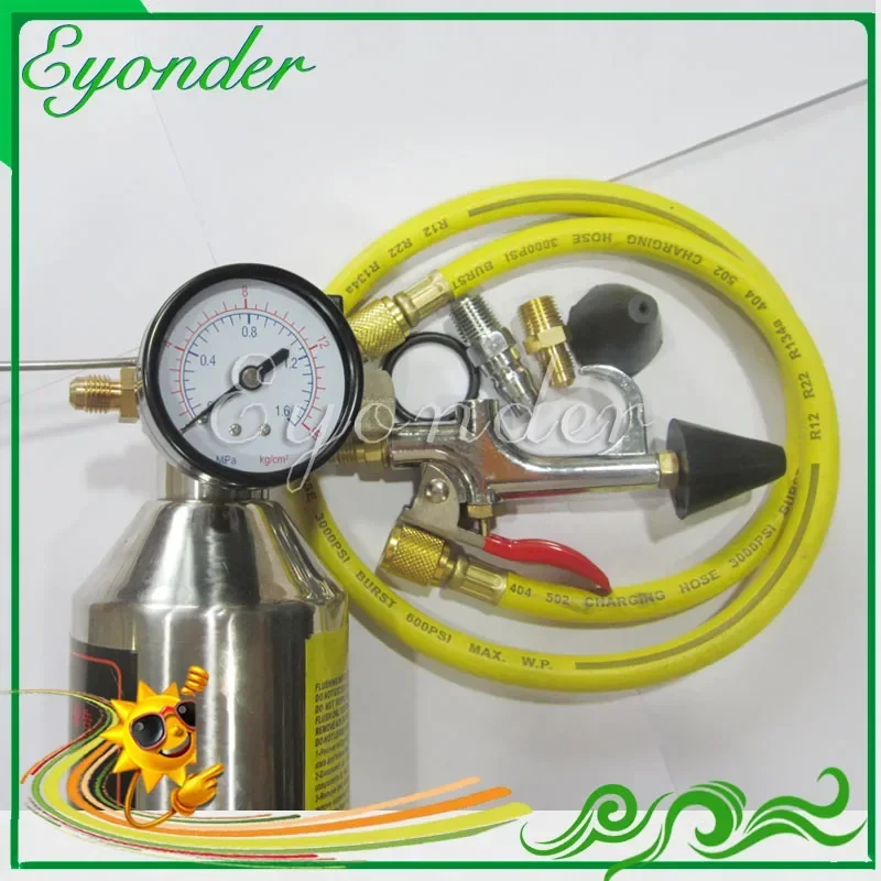 Auto Car Aircon Air Con Conditioner Conditioning AC System Washer Flush Canister cleaning Gun Kit Flushing Kits Clean Tool Set
