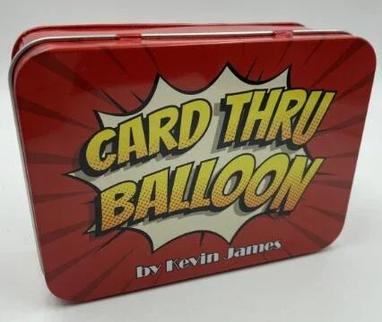 Card Thru Balloon By Kevin James Gimmicks Street Magic Tricks Illusions Gimmicks Close Up Magia Props Magician Comedy Tv Show