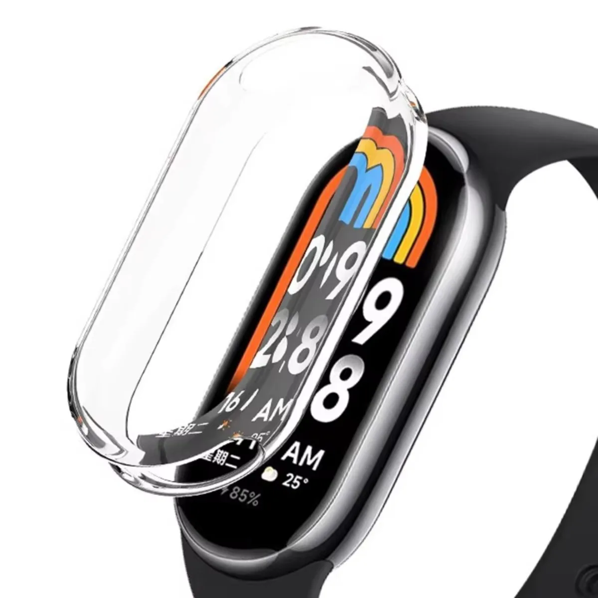 Full Cover Silicone TPU Case Glass For Xiaomi Mi Band 9 Smartwatch Screen Protector For Xiaomi Mi Band9 Miband9 Cover Shell image 2