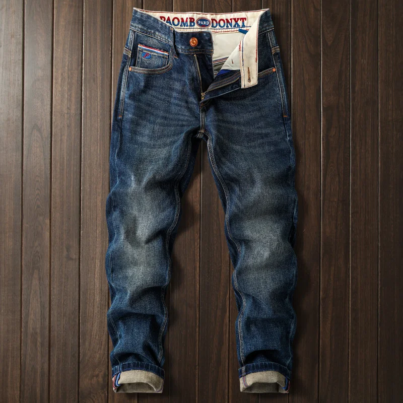 

Новые мужские джинсы 2026 года: облегающие, классические, простые, высококачественные, повседневные, модные мужские брюки