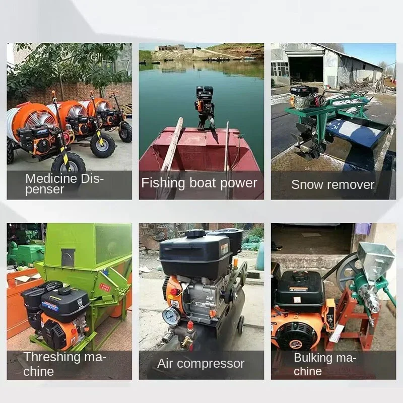 

4200W High-Power Engine 170F Small Tillage High-Horsepower Internal Combustion Air Pressure Threshing Power Machine